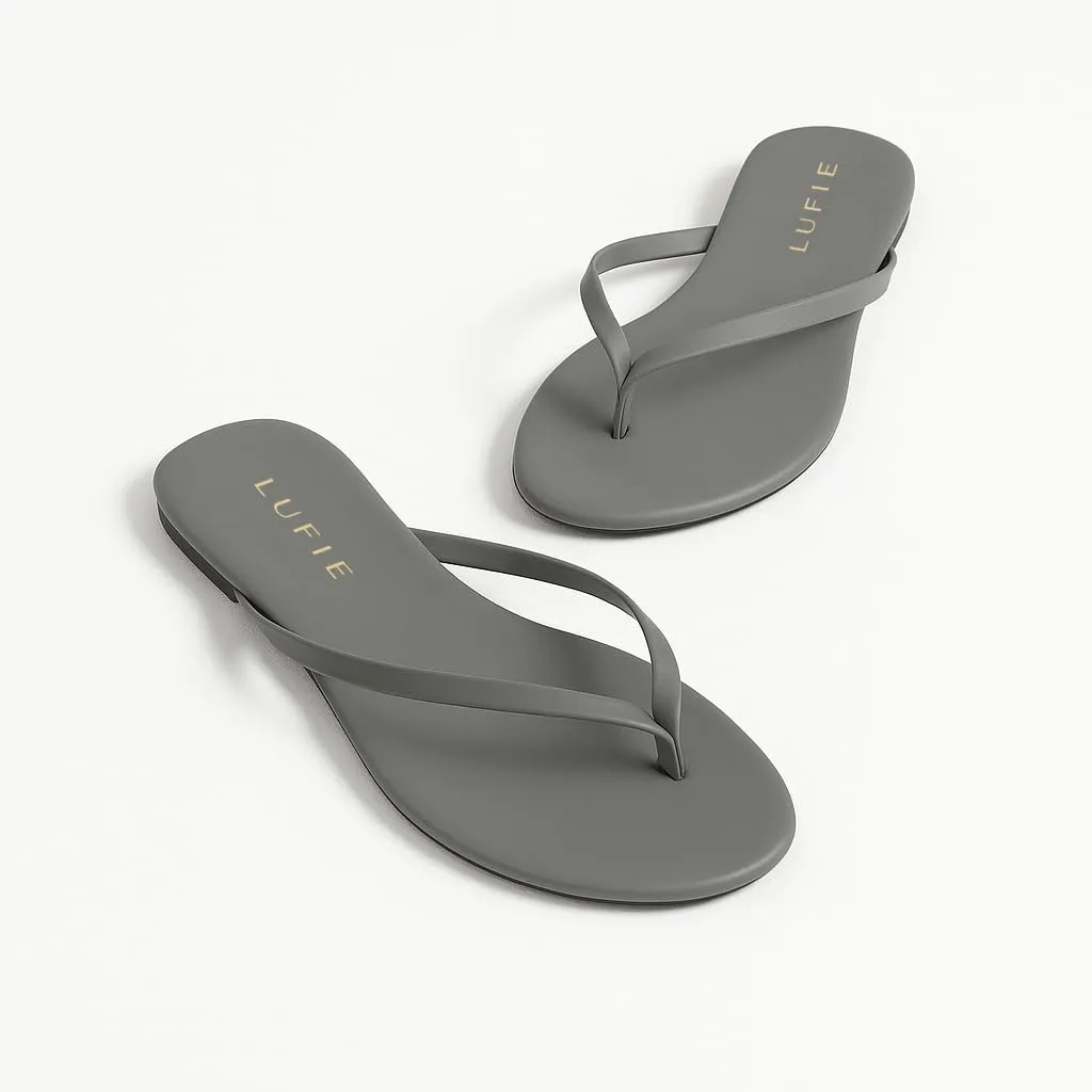 LUFIE Flip Flops for Women - Vibrant Color Collection - Summer Sandals 2025 - Vegan Leather Sandals - Ultra Lightweight Beach Sandals - Gifts for Women