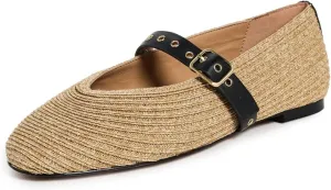 Madewell Women's Hera Mary Jane-Raffia Flat