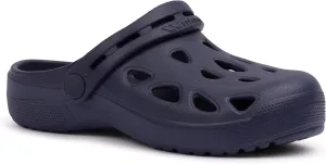 Madison Unisex Lightweight Hinged Straps Slide Sandal, Navy blue, 30.5 EU