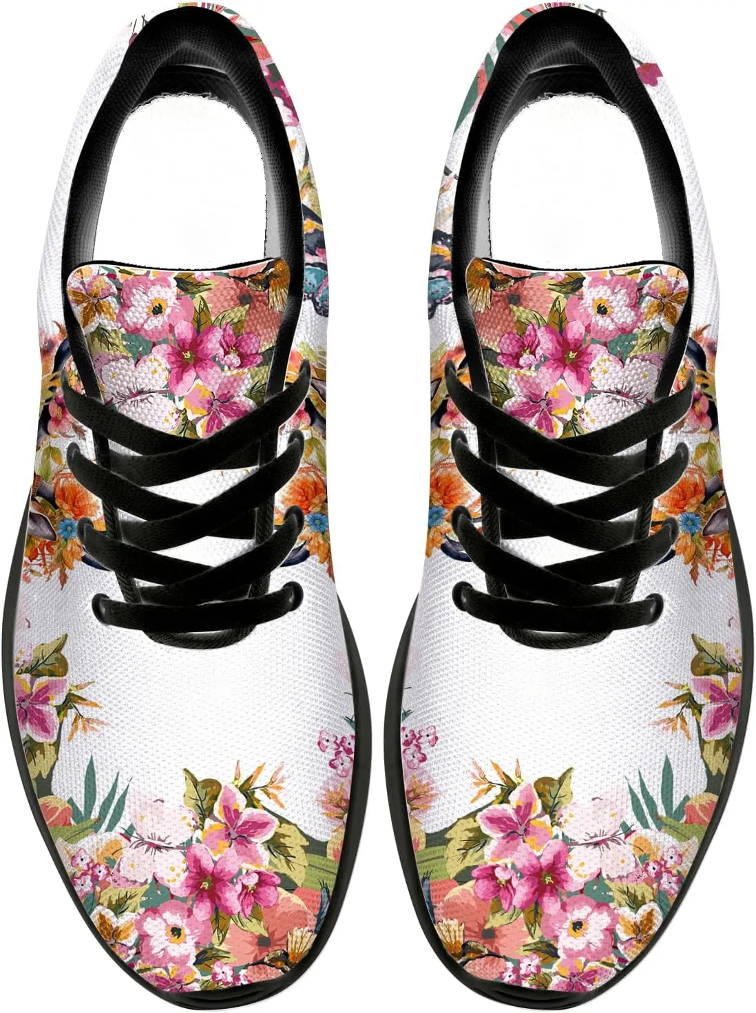 Mandala Deer Shoes for Women Men Running Shoes Floral Sneakers Tennis Shoes Deer Gifts for Women Men