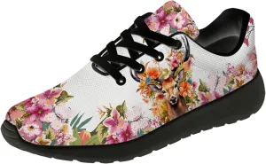 Mandala Deer Shoes for Women Men Running Shoes Floral Sneakers Tennis Shoes Deer Gifts for Women Men