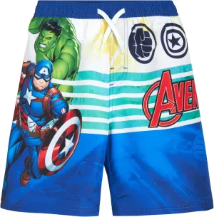 Marvel Boys Swim Trunks - Avengers Spiderman Captain America Hulk Iron Man Black Panther UPF 50  Quick Dry Boys Swim Shorts