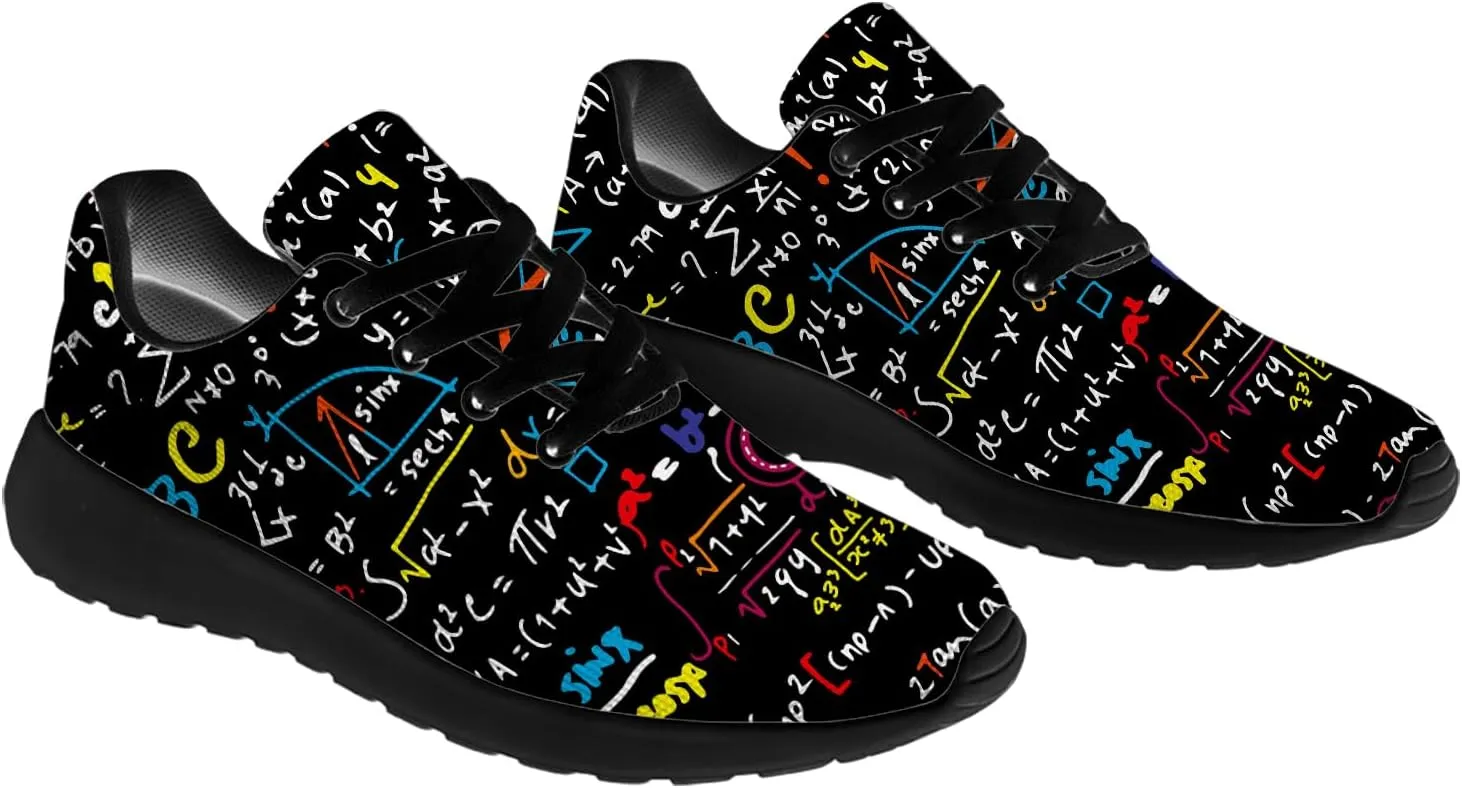 Math Shoes for Women Men Running Shoes Math Teacher Sneakers Gifts for Men Women