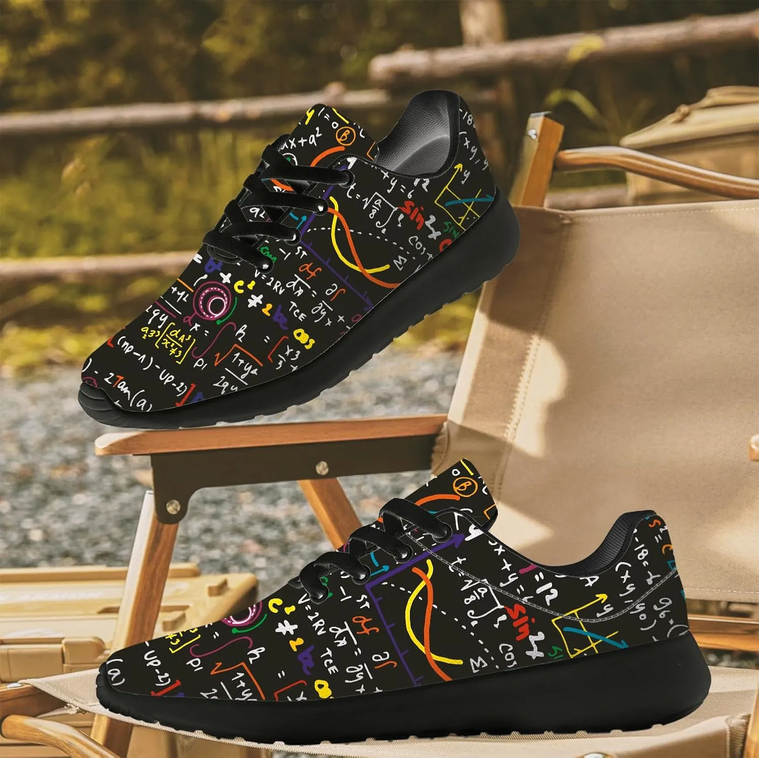 Math Shoes for Women Men Running Shoes Math Teacher Sneakers Gifts for Men Women