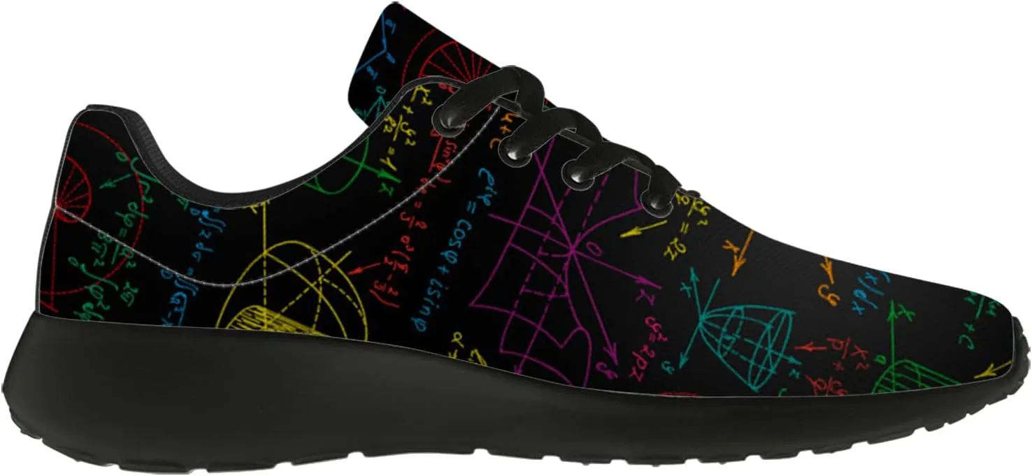 Math Shoes for Women Men Running Shoes Math Teacher Sneakers Gifts for Men Women