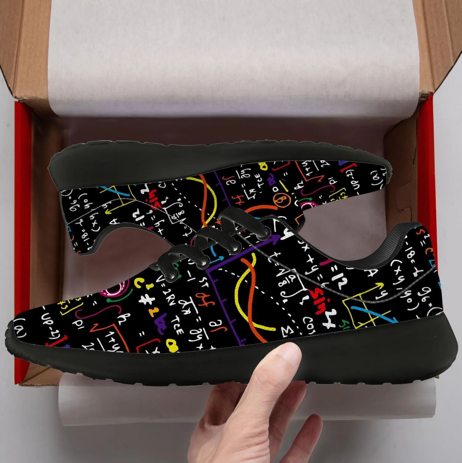 Math Shoes for Women Men Running Shoes Math Teacher Sneakers Gifts for Men Women