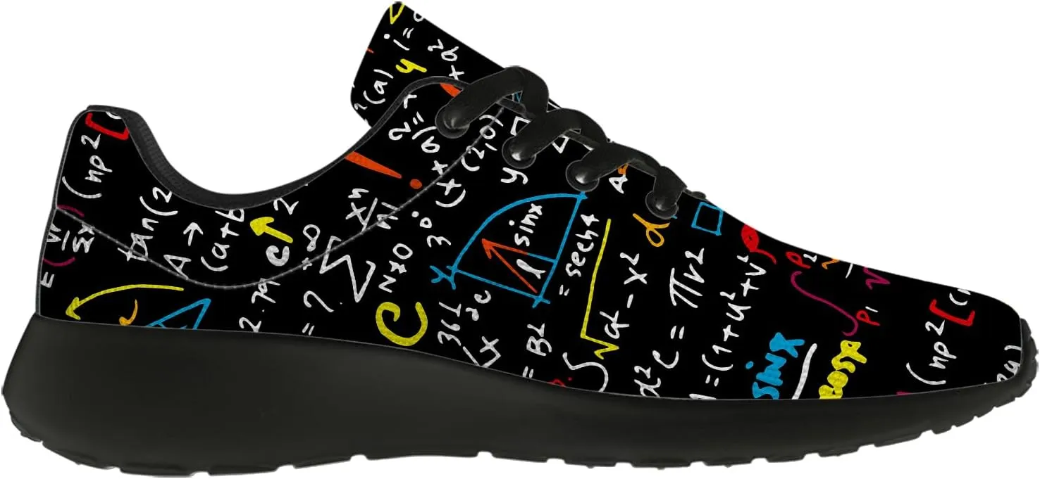 Math Shoes for Women Men Running Shoes Math Teacher Sneakers Gifts for Men Women