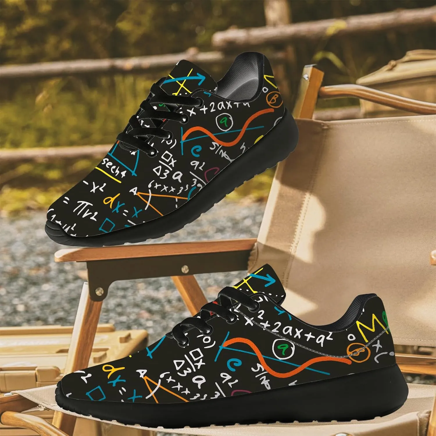 Math Shoes for Women Men Running Shoes Math Teacher Sneakers Gifts for Men Women