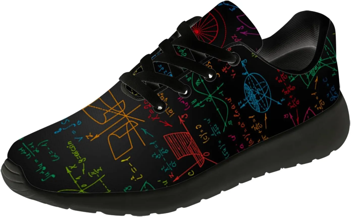 Math Shoes for Women Men Running Shoes Math Teacher Sneakers Gifts for Men Women