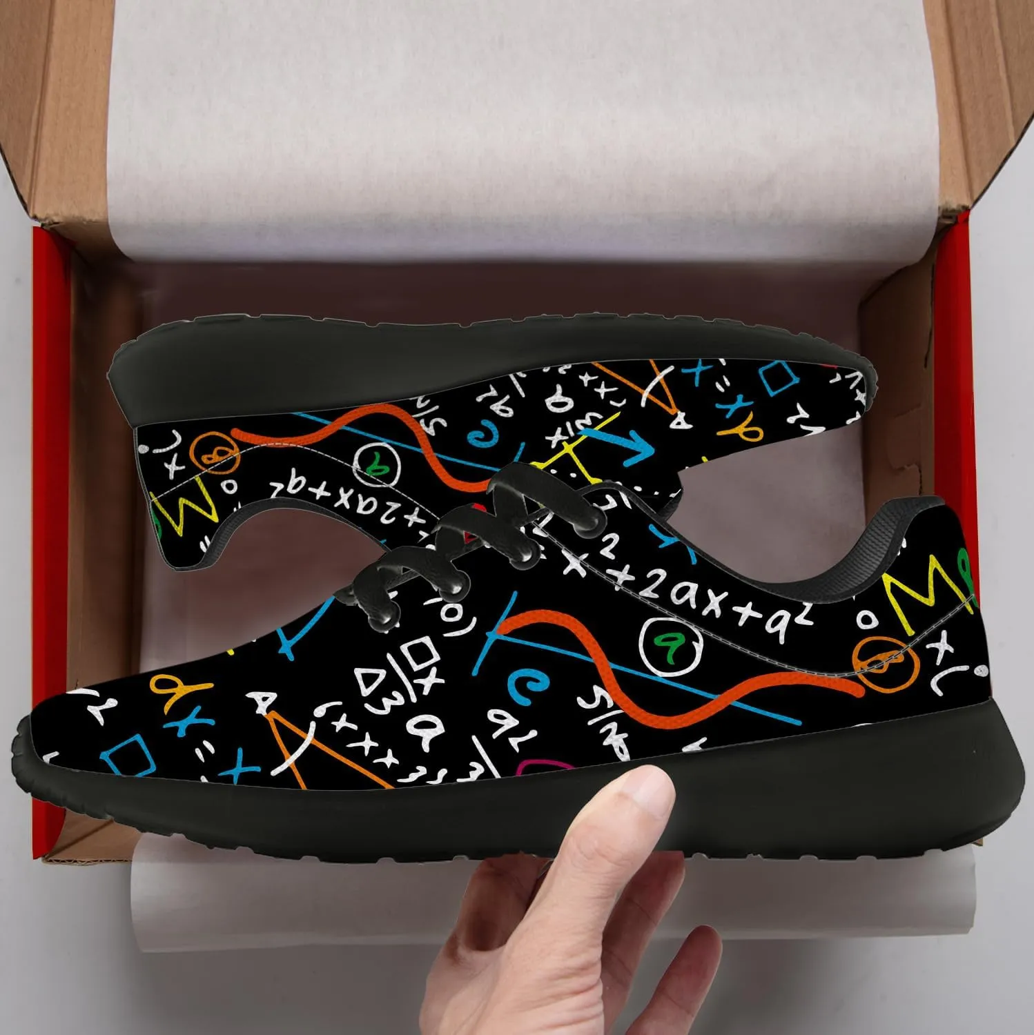 Math Shoes for Women Men Running Shoes Math Teacher Sneakers Gifts for Men Women