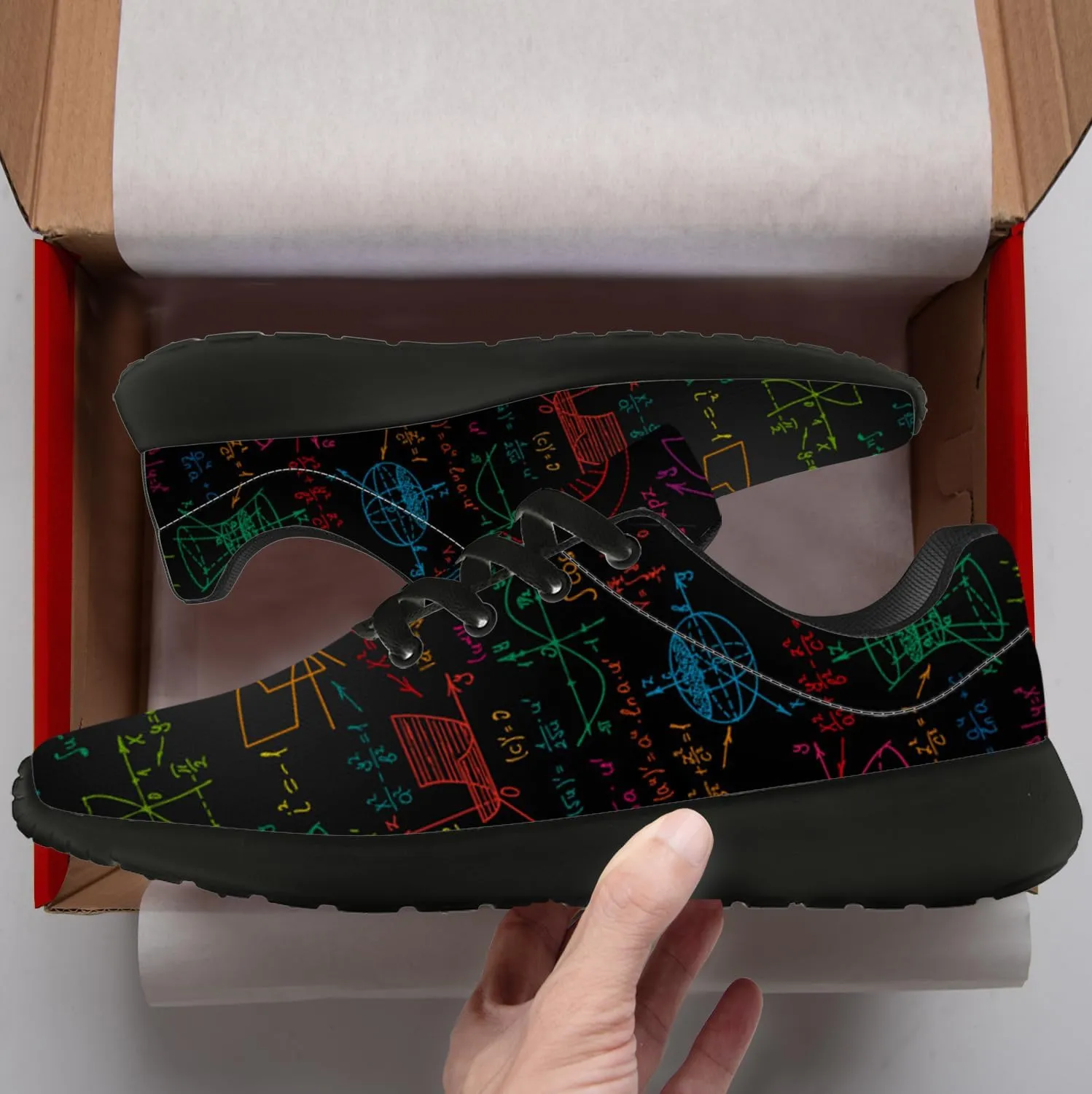 Math Shoes for Women Men Running Shoes Math Teacher Sneakers Gifts for Men Women