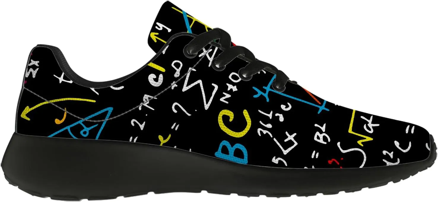 Math Shoes for Women Men Running Shoes Math Teacher Sneakers Gifts for Men Women