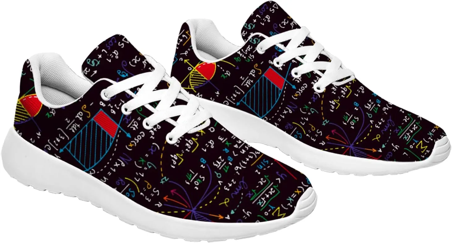 Math Shoes for Women Men Walking Shoes Teacher Sneakers Tennis Shoes Gifts for Women Men