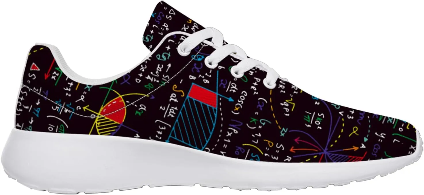 Math Shoes for Women Men Walking Shoes Teacher Sneakers Tennis Shoes Gifts for Women Men