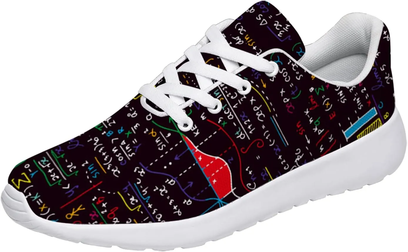 Math Shoes for Women Men Walking Shoes Teacher Sneakers Tennis Shoes Gifts for Women Men