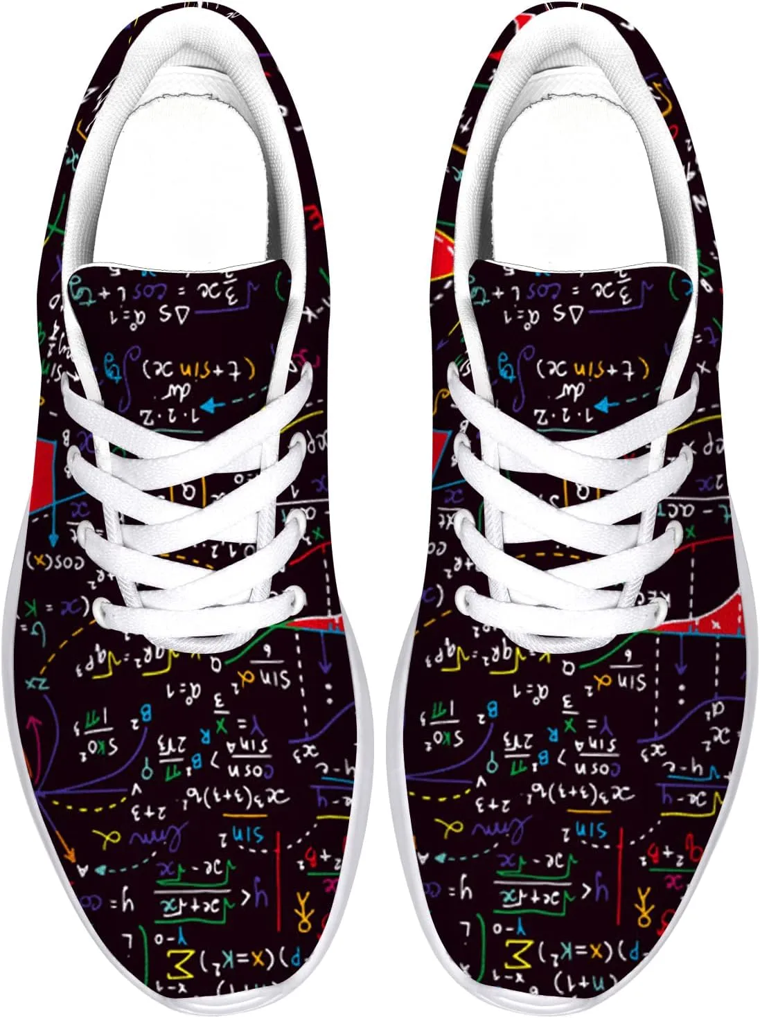 Math Shoes for Women Men Walking Shoes Teacher Sneakers Tennis Shoes Gifts for Women Men