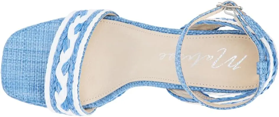 Matisse Womens Lyla Ankle Strap Block Platform Casual Sandals Casual High Heel 3" & Up - Blue