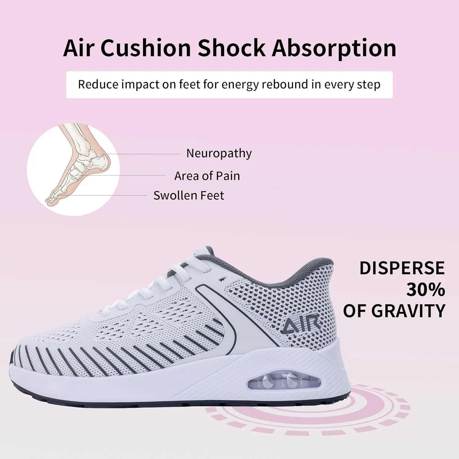 MEHOTO Womens Wide Toe Box Shoes Air Walking Sneakers with Arch Support Slip On Fashion Tennis Shoes for Swelling Bunion Plantar Fasciitis US 6-11