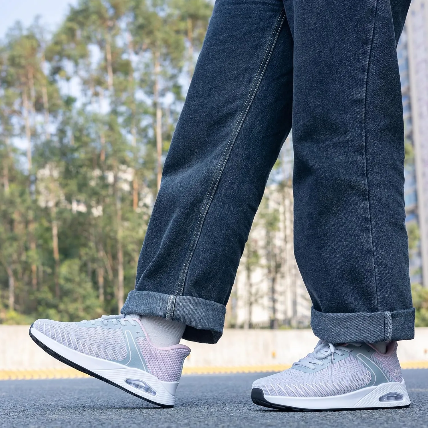 MEHOTO Womens Wide Toe Box Shoes Air Walking Sneakers with Arch Support Slip On Fashion Tennis Shoes for Swelling Bunion Plantar Fasciitis US 6-11