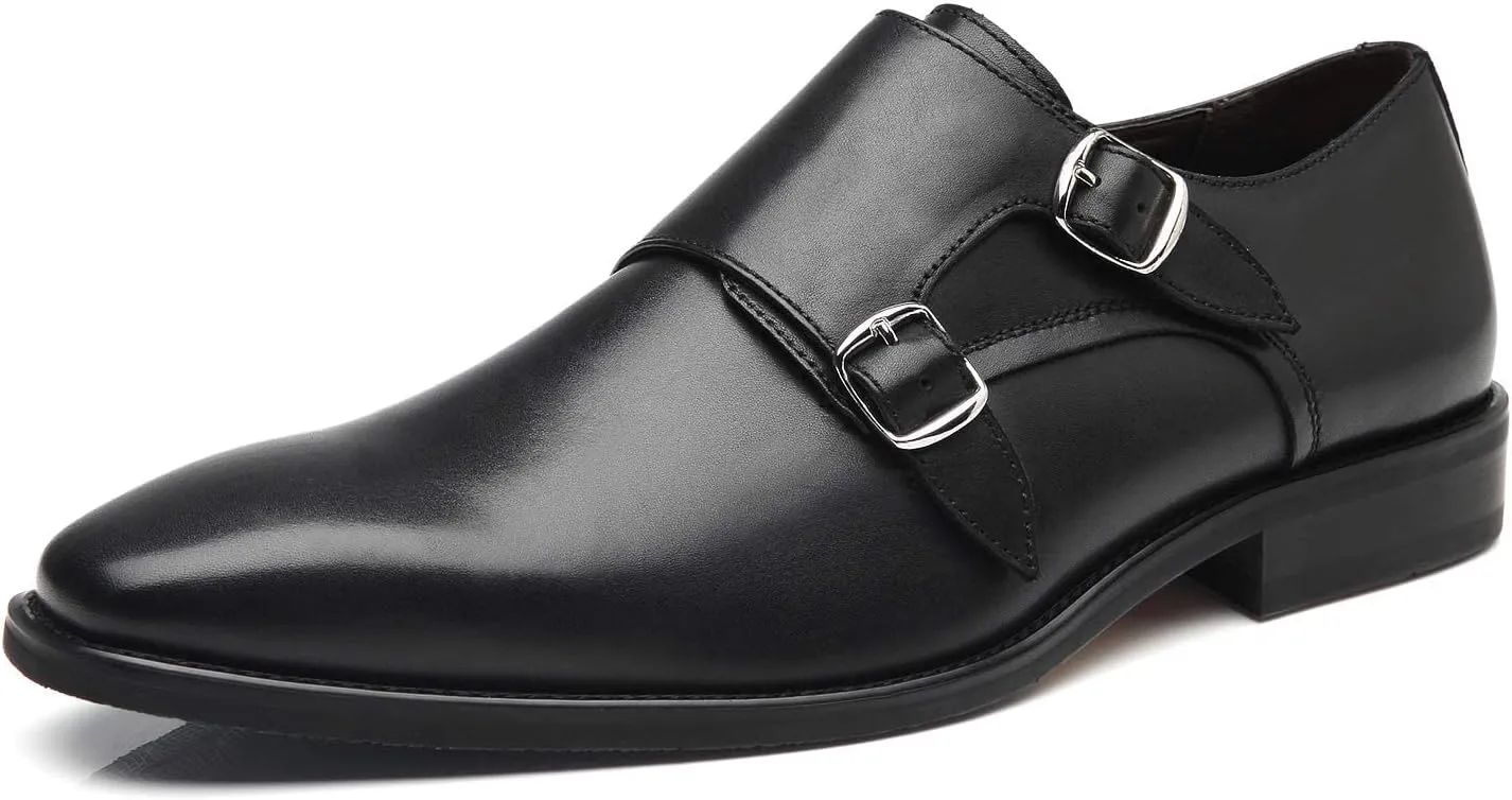 Men Dress Shoes Lace Up Oxford Classic Plain Toe Modern Formal Leather Shoes for Men