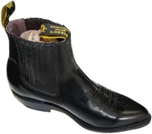 Men Genuine Cowhide Short Ankle Desgin Cowboy Boots