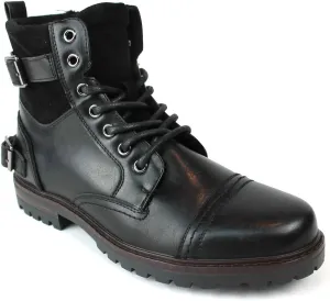 Men's Ankle Dress Boots Cap Toe Side Zipper Suede Leather 1912