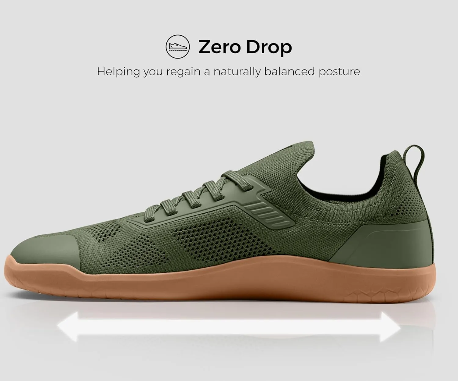 Men's Barefoot Shoes Zero Drop Wide Toe Box Minimalist Gym Shoes for Men Deadlift Cross Training Sneakers