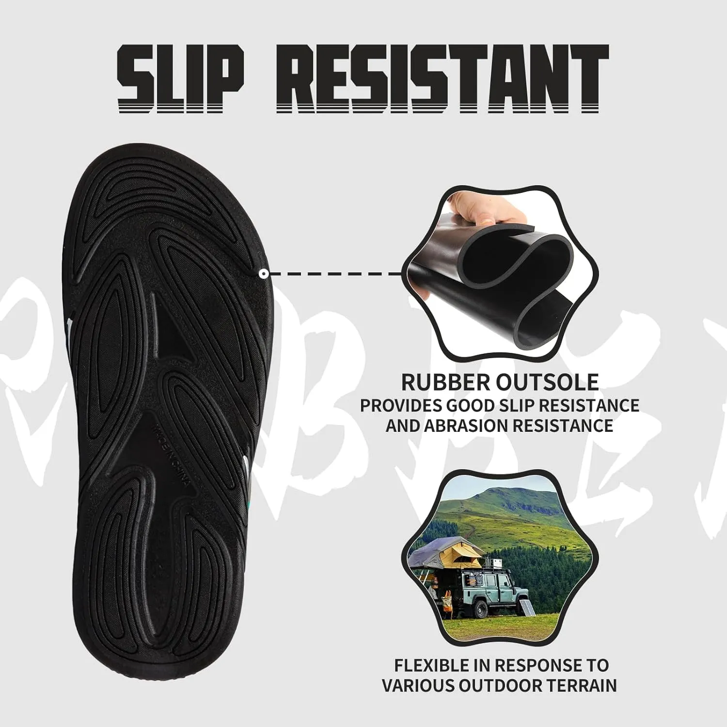 Men's Flip Flop Casual Comfortable Thong Sandals Summer Beach Lightweight Non-Slip Athletic Slide Sandals