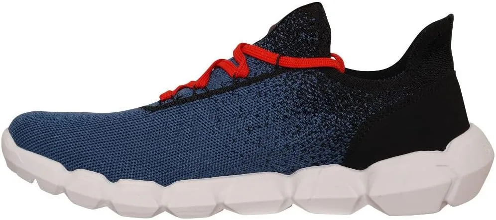 Mens Hex-at Sneakers (8) (Stellar Blue/Bright Salmon)