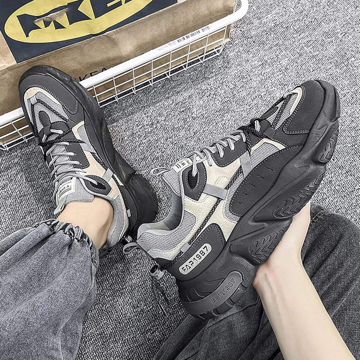 Mens Running Tennis Walking Shoes Cushioning Mens Sneakers Workout Casual Sports Shoes for Men