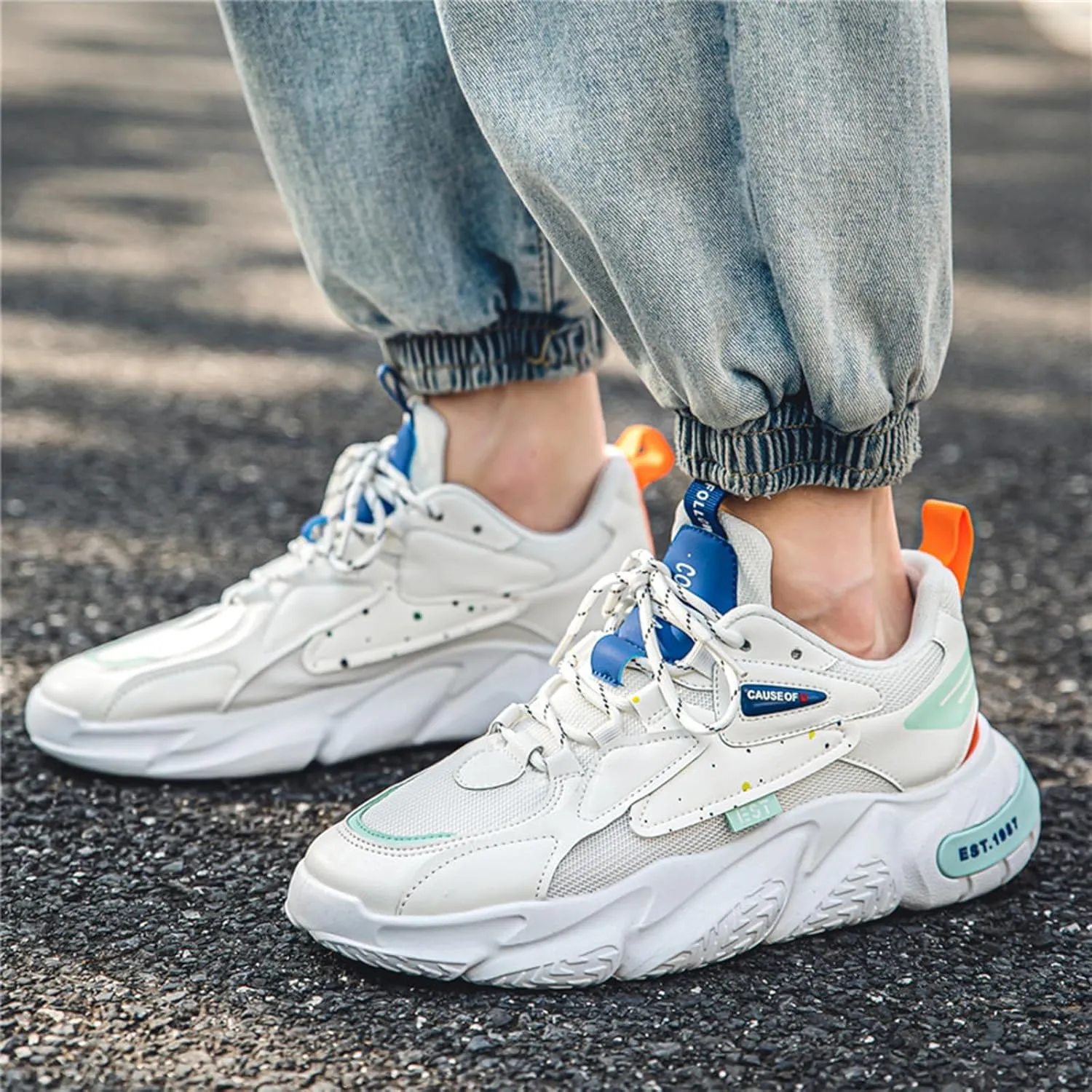 Mens Running Tennis Walking Shoes Cushioning Mens Sneakers Workout Casual Sports Shoes for Men