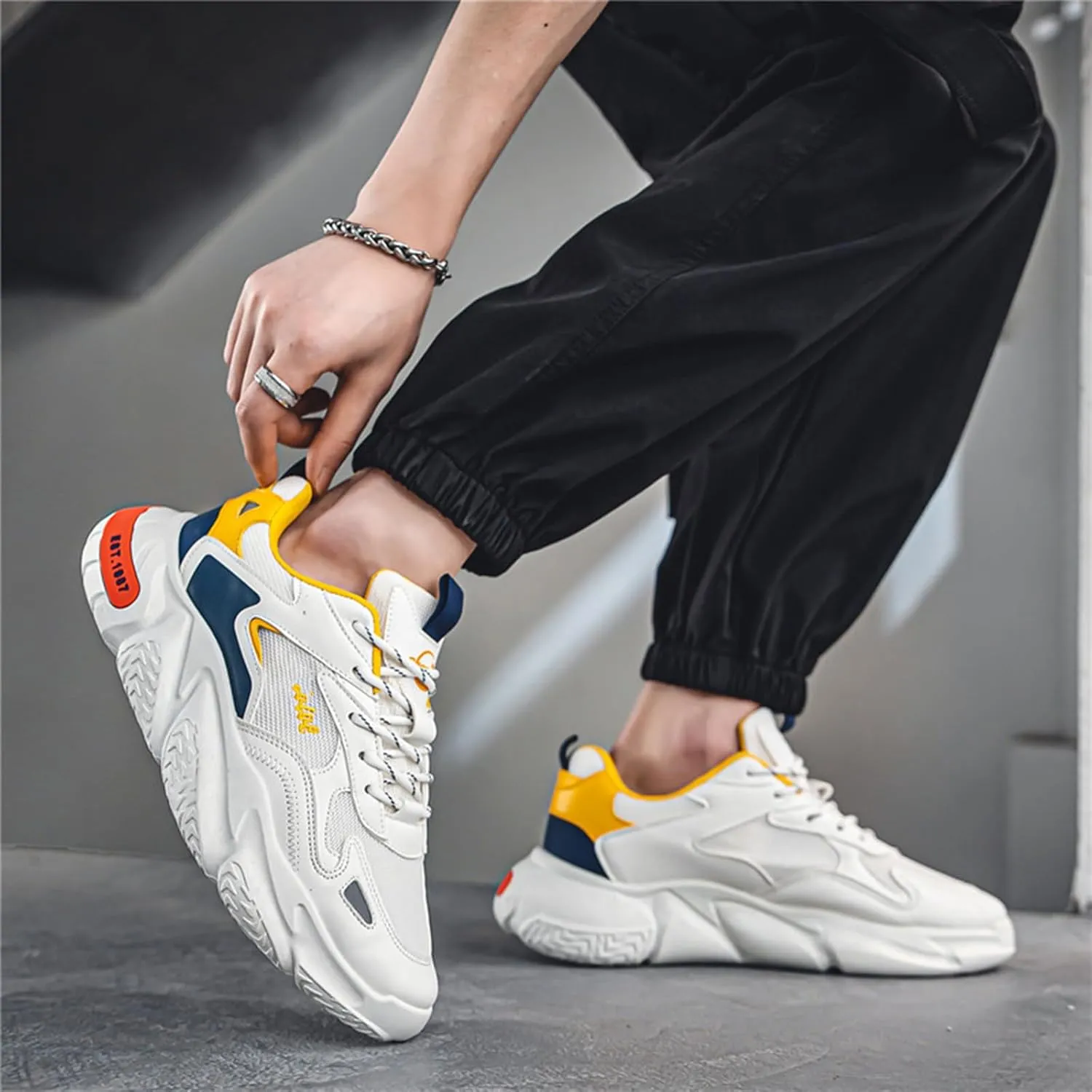 Mens Running Tennis Walking Shoes Cushioning Mens Sneakers Workout Casual Sports Shoes for Men