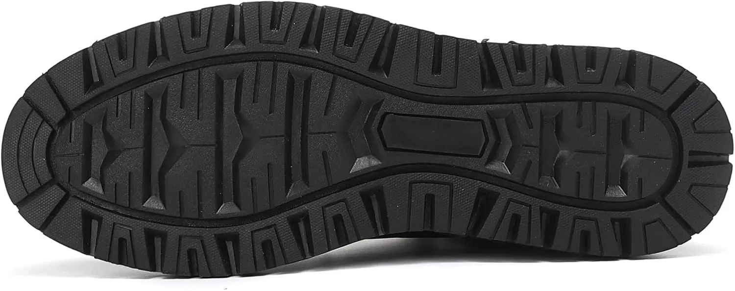 Mens Snow Boots Outdoor Warm Winter Boots Non Slip Fur Lined Shoes
