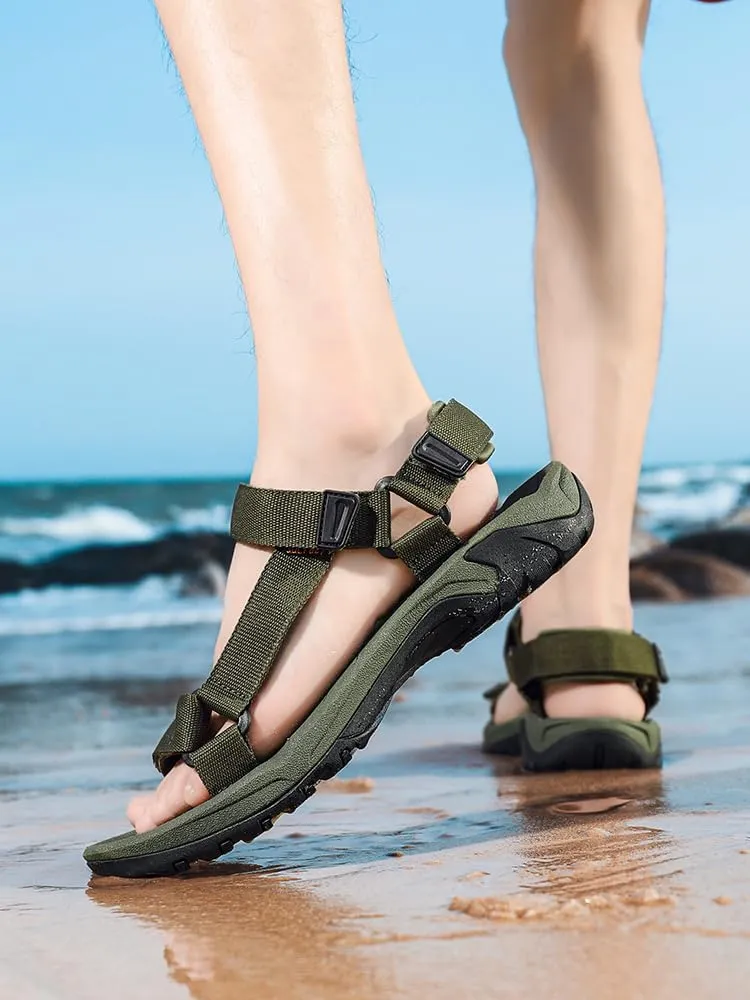 Men's Sport Sandals Comfort Classic Athletic Hiking Sandals with Arch Support Outdoor Wading Beach Water Shoes