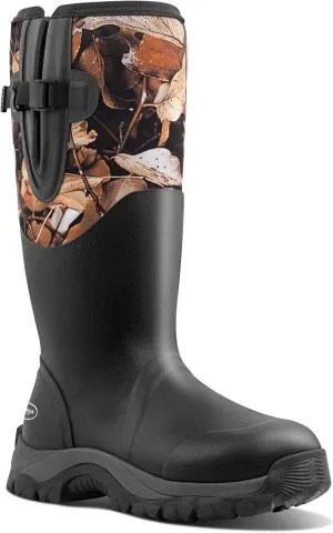 Men's Waterproof Hunting Boots, Camouflage 6mm Neoprene Muck Boots for Outdoor Hunting, Fishing, Farming & Work