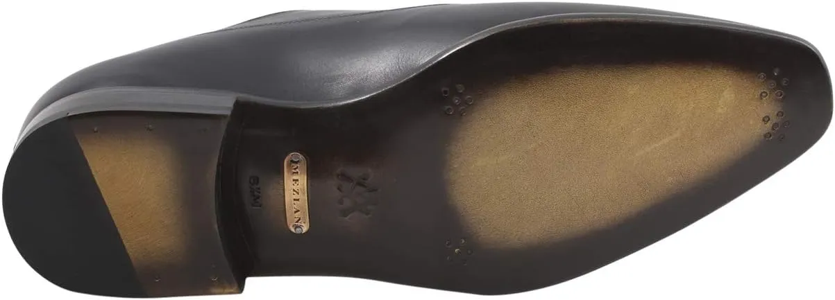 Mezlan Platinum Men's Algar Graphite Leather Monk Strap Loafers Shoes