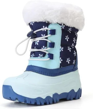 MORENDL Kids Winter Snow Boots Girls & Boys Insulated Waterproof Cold Weather Boots Toddler/Little Kids/Big Kids