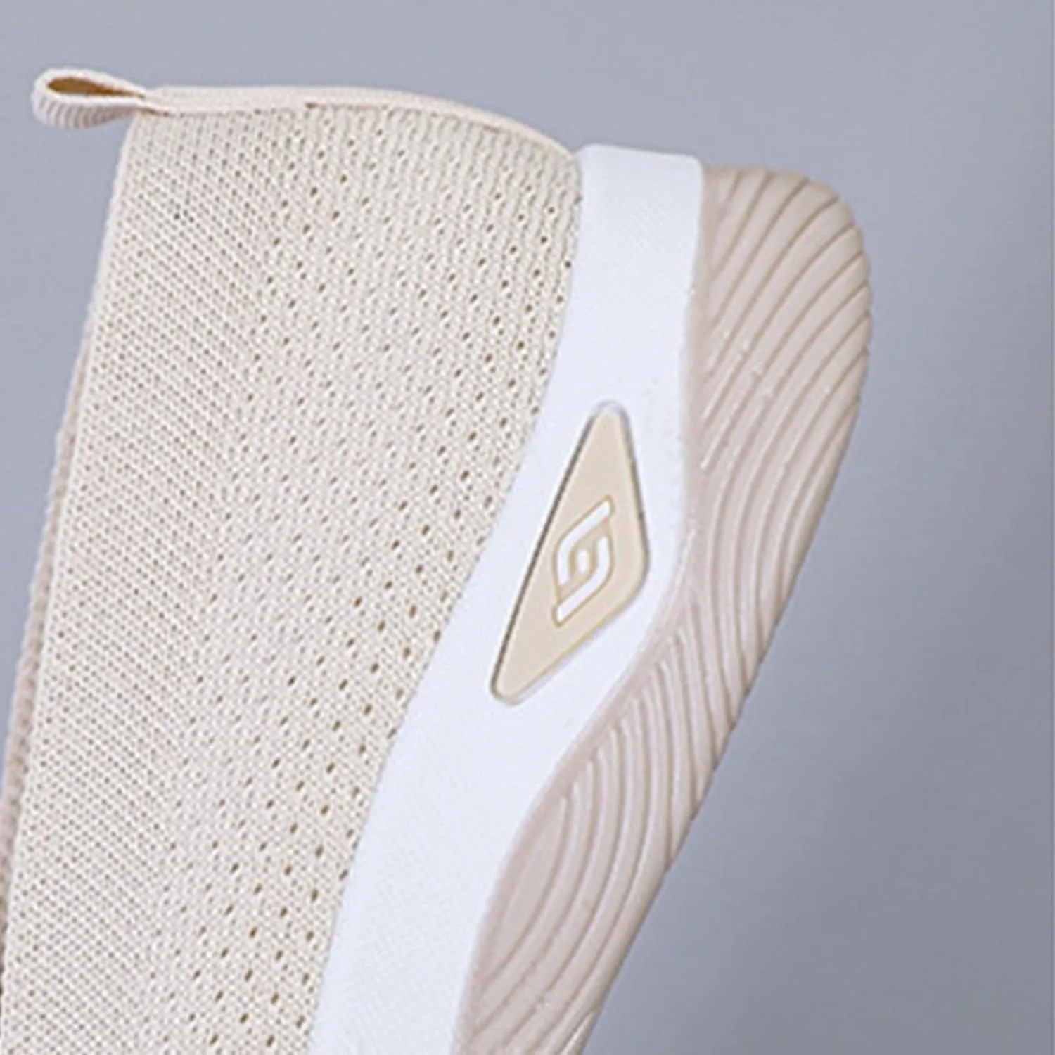 Mules for Women Breathable Knit Slip On Sneakers Casual Comfortable Soft Sole Walking Shoes Womens Comfort Non Slip Work Jogging Sneakers Comfortable Outdoor Shoes