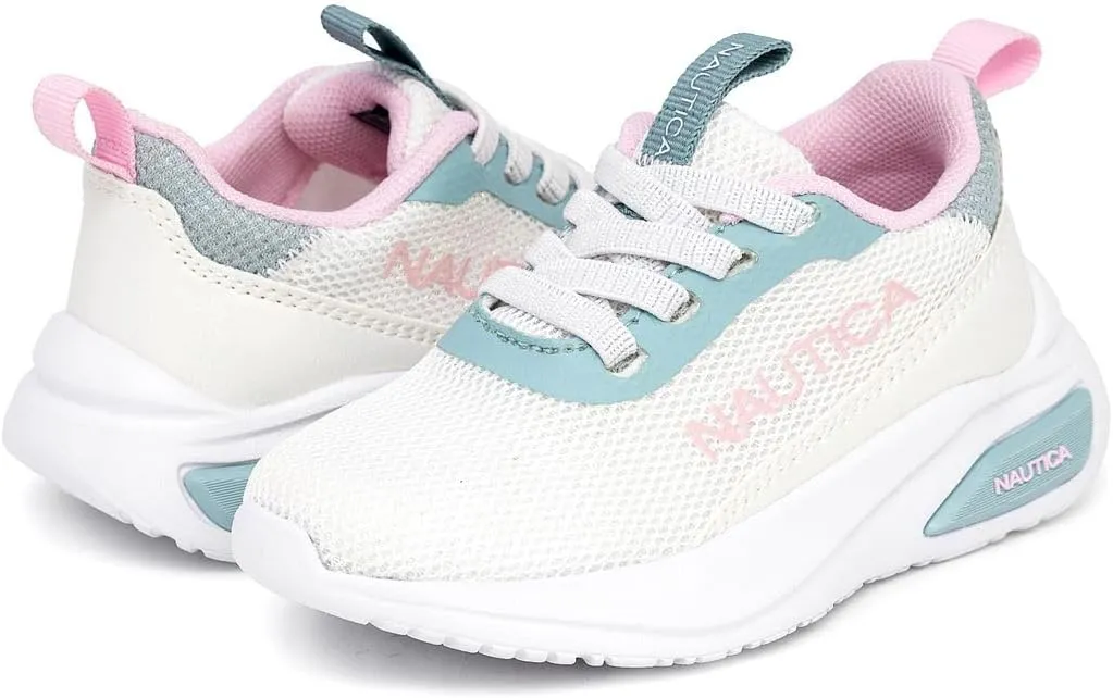 Nautica Kids Athletic Slip-On Sneakers - Comfortable Bungee Running Shoes for Boys and Girls - Stylish and Supportive Footwear for Active Kids (Big Kid/Little Kid/Toddler)