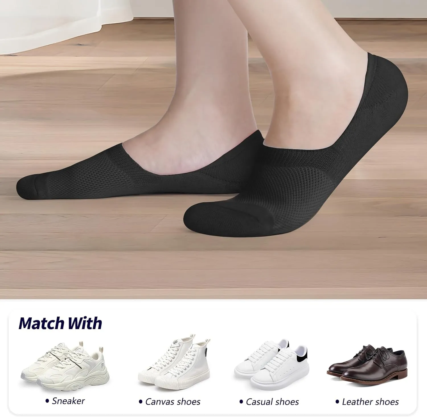 No Show Socks Womens Athletic Cushioned Non Slip Low Cut Sports Running Socks Casual Invisible Liner Socks 7 Pairs