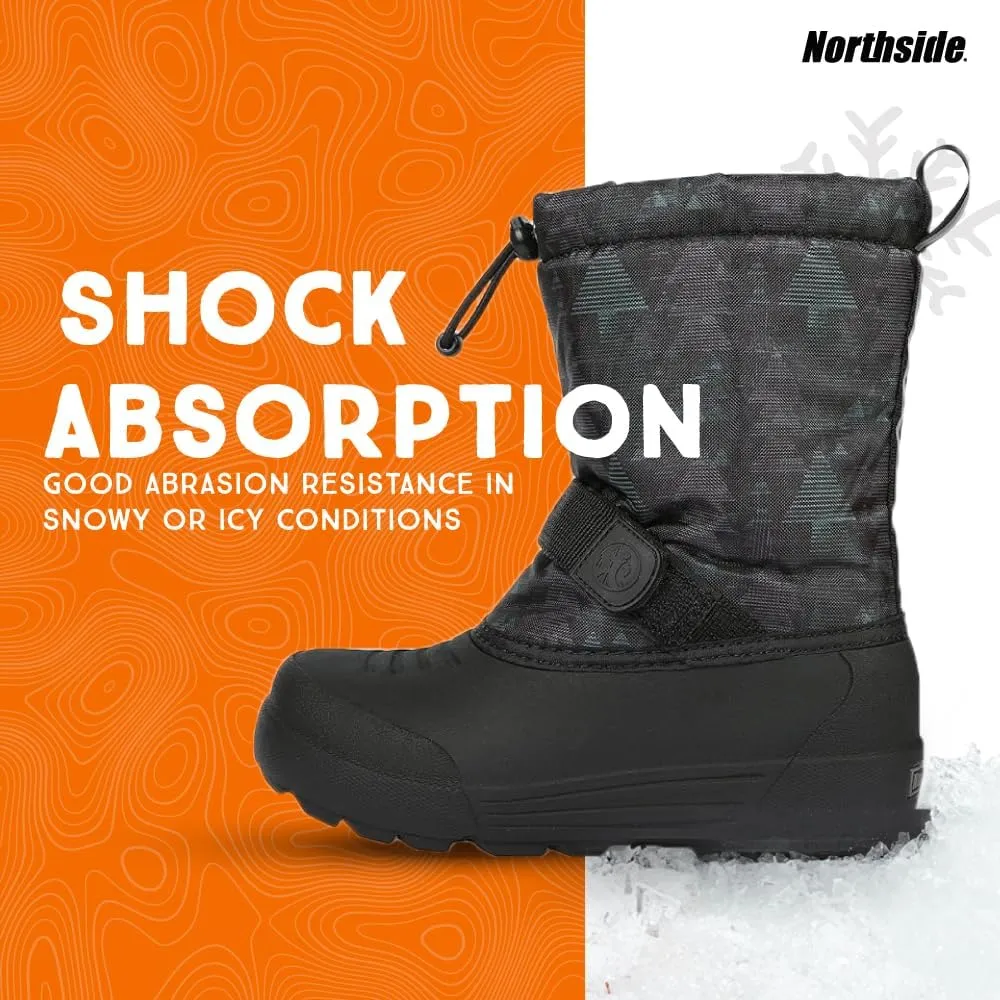 Northside Frosty Insulated Winter Snow Boots for Girls and Boys with Rugged, Water Resistant Nylon Upper, Quick-Drying Lining, Removable EVA Insole, and Durable TPR Outsole