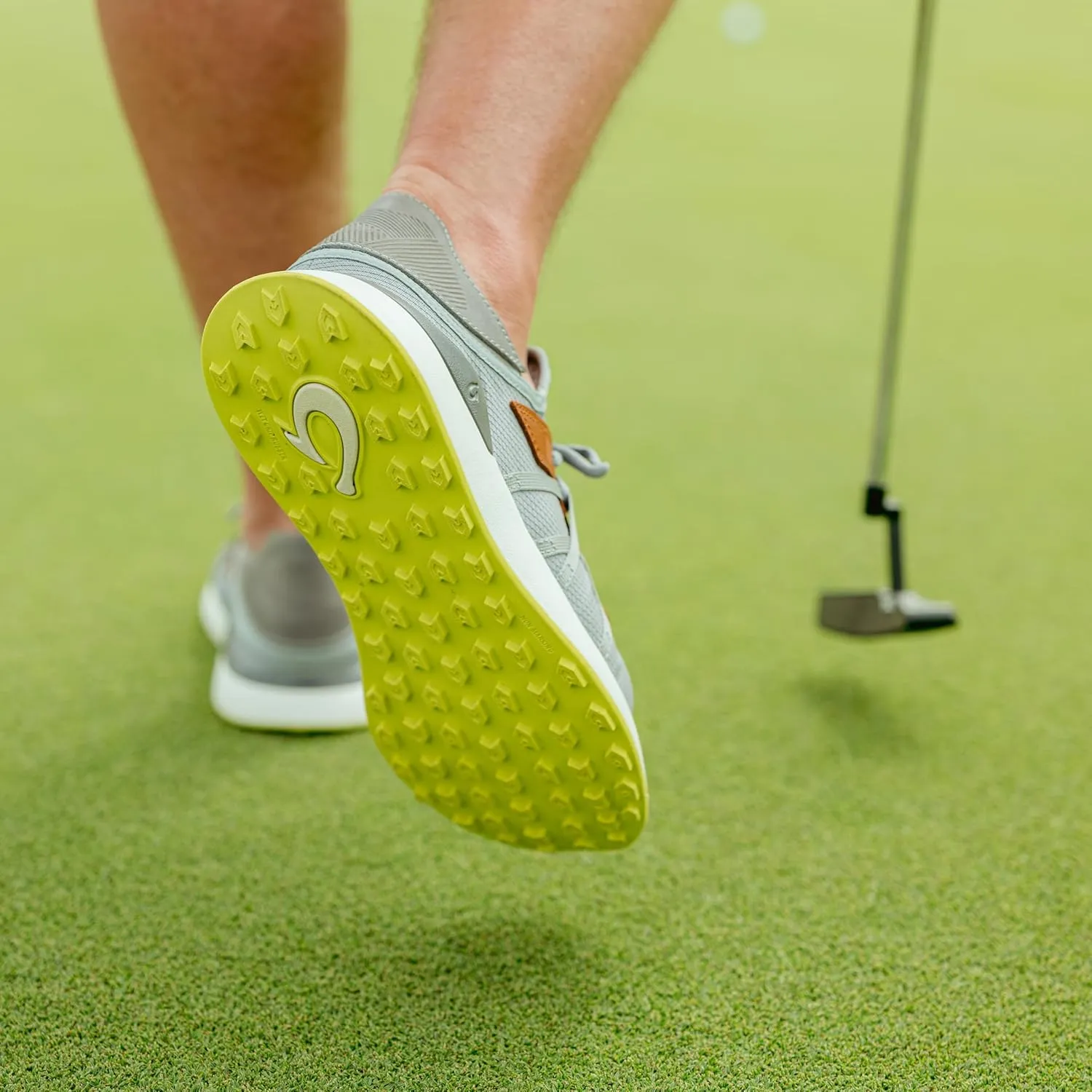 OLUKAI Manele Men's Golf Shoes, Spikeless Golf Shoes, Water & Stain-Resistant, Cushioned Midsole & Contoured Footbed, All-Day Comfort & Lightweight