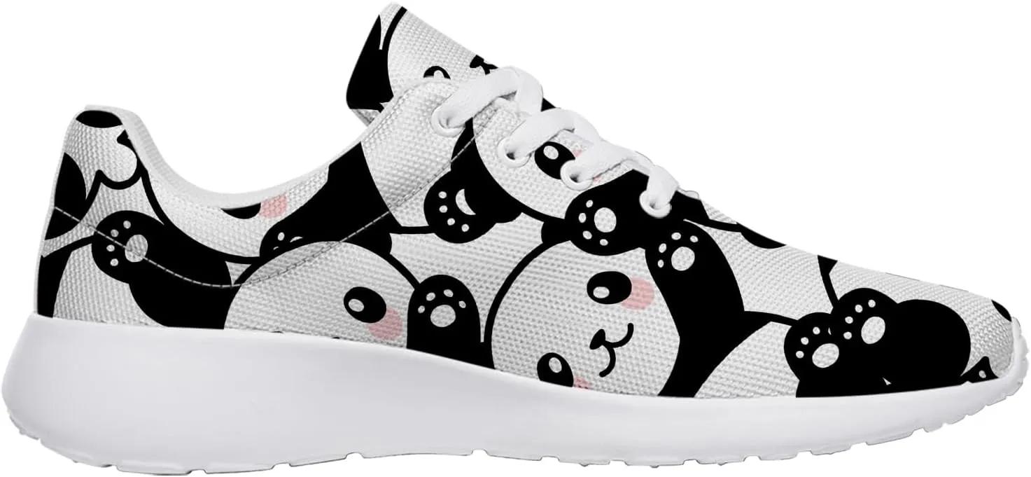 Panda Sneakers for Women Men Tennis Shoes Walking Sneakers Panda Gifts for Women Men