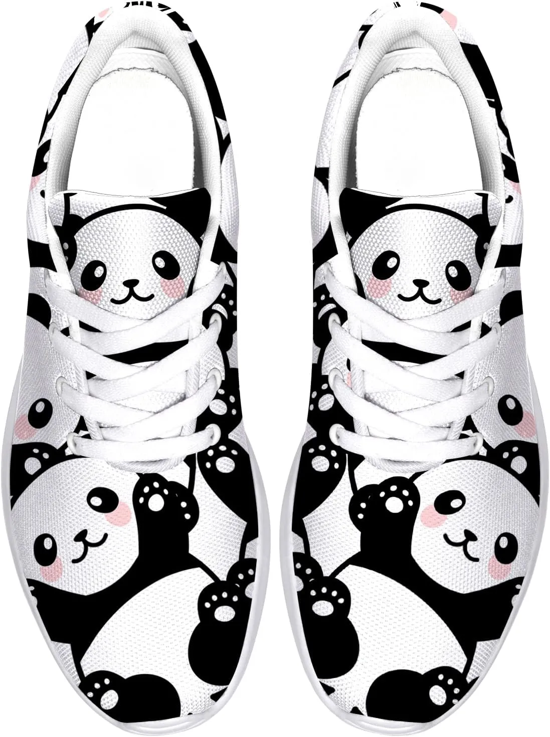 Panda Sneakers for Women Men Tennis Shoes Walking Sneakers Panda Gifts for Women Men
