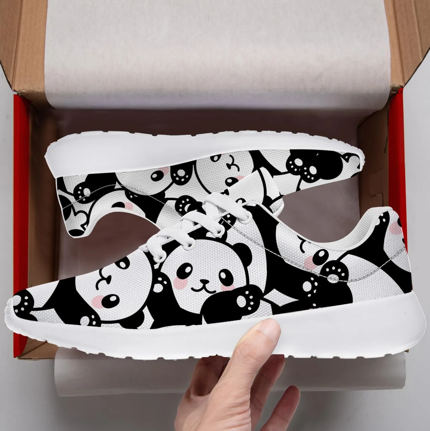 Panda Sneakers for Women Men Tennis Shoes Walking Sneakers Panda Gifts for Women Men