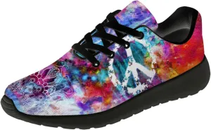 Peace Tie Dye Shoes for Women Men Running Tennis Shoes Walking Sneakers Gifts for Men Women