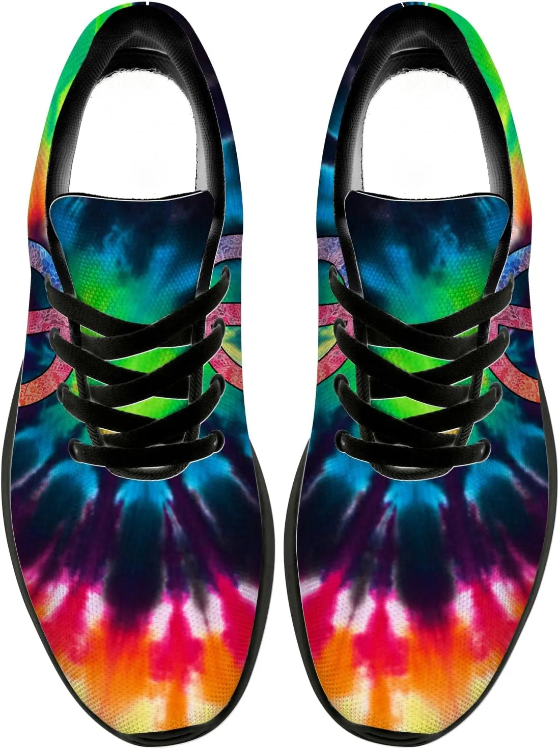Peace Tie Dye Shoes for Women Men Running Tennis Shoes Walking Sneakers Gifts for Men Women