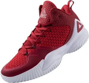 PEAK High Top Mens Basketball Shoes Streetball Master Breathable Outdoor Sneakers Cushioning Shoes for Fitness