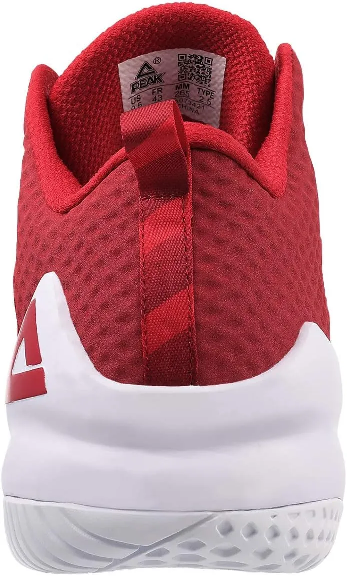 PEAK High Top Mens Basketball Shoes Streetball Master Breathable Outdoor Sneakers Cushioning Shoes for Fitness