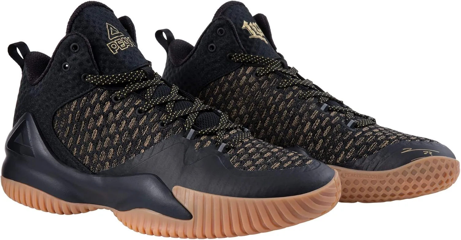 PEAK High Top Mens Basketball Shoes Streetball Master Breathable Outdoor Sneakers Cushioning Shoes for Fitness